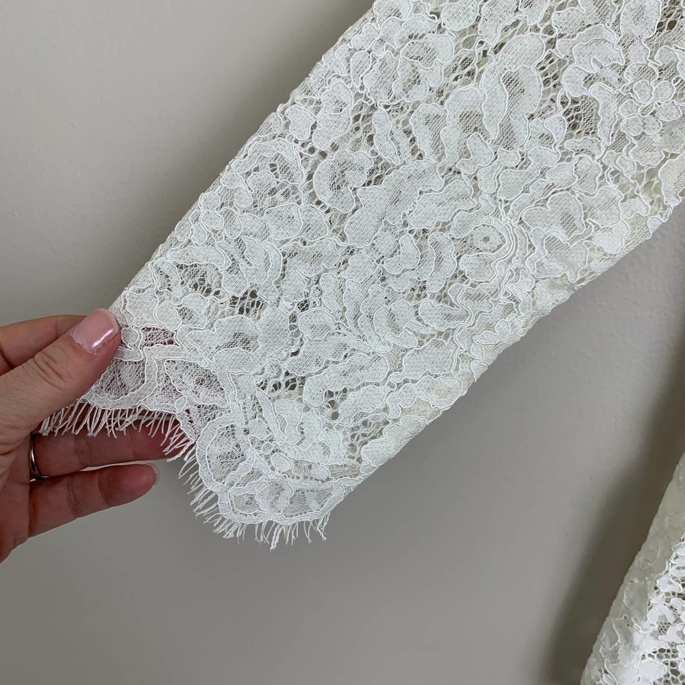 Joie Koda Ivory Lace Peplum Top - Size XS - Picture 2 of 9